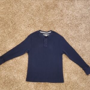 Boys Arizona Jean Company Dark Blue Long Sleeve Tee, Size M